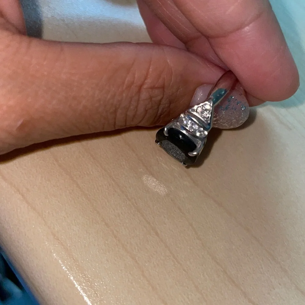 4.36 carat royal blue sapphire platinum ring - Picture 9 of 16